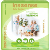 Пеленки одноразовые (60х40см) Inseense Daily Comfort для всей семьи, 30 шт