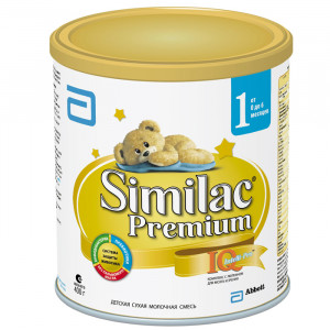 Детская молочная смесь Similac Premium 1 400 г с 0-6 мес. Детская молочная смесь с пребиотиками для искусственного вскармливания детей с рождения до 6 мес.