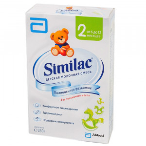 Детская молочная смесь Similac 2 с 6 мес 350 г Детская молочная смесь с пребиотиками для кормления детей с6 до 12 мес.