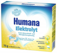Заменитель Humana 75 г х 12 Хумана Электролит со вкусом банана с 12 мес