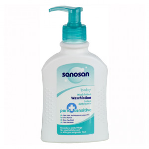 Sanosan Pure+Sensitive Средство  для купания (с дозатором) 200мл 