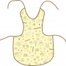 Фартук Inseense защитный с ПВХ покрытием, желтый с рисунком, 36х38 см - Фартук Inseense защитный с ПВХ покрытием, желтый с рисунком, 36х38 см