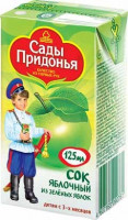 Сок Сады Придонья 0.125 яблоко восстановленное  зеленое с 3 мес.