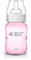 Бутылочка для кормления AVENT (АВЕНТ) розовая  2шт 260мл 80028