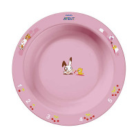 Набор глубоких тарелок AVENT (АВЕНТ) голубая и розовая 6+ 65646