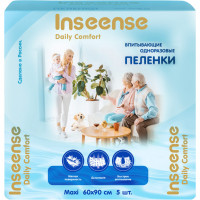 Inseense пеленки детские одноразовые Daily Comfort 60х90см, 5 шт
