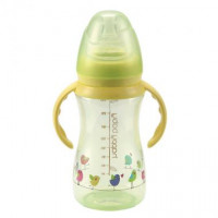 Happy Baby Бутылочка для кормления с силиконовой соской и ручками 240мл DRINK UP 10006