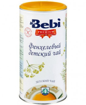 Чай детский Bebi Premium с фенхелем с 4 мес. 200 гр. 