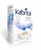 Сухая быстрорастворимая рисовая каша Кабрита (Kabrita) на козьем молочке для детей с 4 месяцев