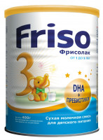 Детская молочная смесь Friso Фрисолак 3 с пребиотиками 400 г с 1 года