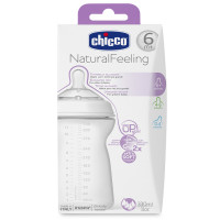 Chicco Бутылочка Natural Feeling 6мес+сил.соска с флексорами 330мл 310205016
