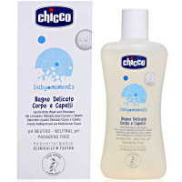 Chicco Шампунь Baby Moments 0мес+для волос и тела"без слёз"с овсом 500мл 320615023
