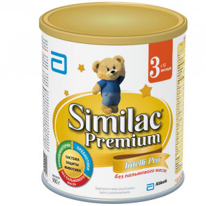 Детская молочная смесь Similac Premium 3 900 г Детская молочная смесь с пребиотиками для кормления детей с 12 мес.