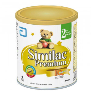 Детская смесь Similac Premium 2 с 6 мес 400 г Молочная смесь Симилак 2 с пребиотиками для детей с 6 до 12 месяцев