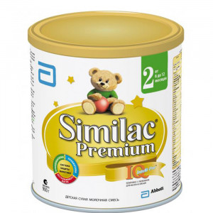 Детская смесь Similac Premium 2 с 6 мес 900 г Детская молочная смесь с пребиотиками для кормления детей от 6 до 12 мес.